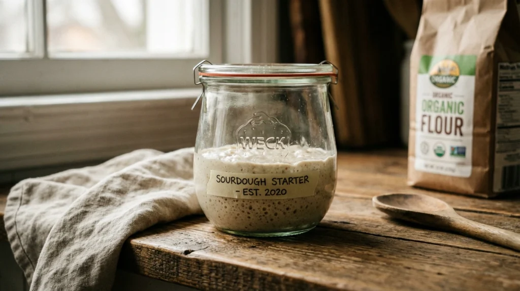 Sourdough Starter for Beginners - featured visual guide for Sourdough Starter for Beginners